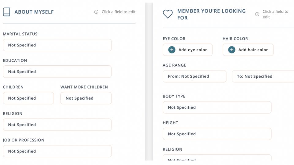 OKamour search filters